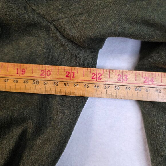 Military Style Jacket Olive Green Worsted Wool Size 14 David Brooks Deadstock - Picture 9 of 11